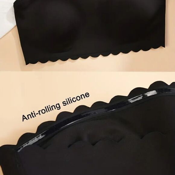 Seamless Bra Comfortable Strapless Elastic Lingerie and Underwear Size Xl - Picture 6 of 13